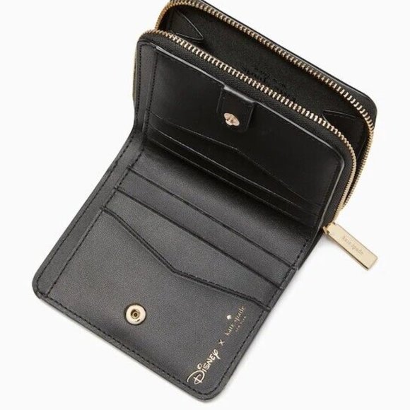 Kate Spade x Disney Aristocats Marie Cat Small Zip Around Wallet Leather KD747 - Picture 2 of 3